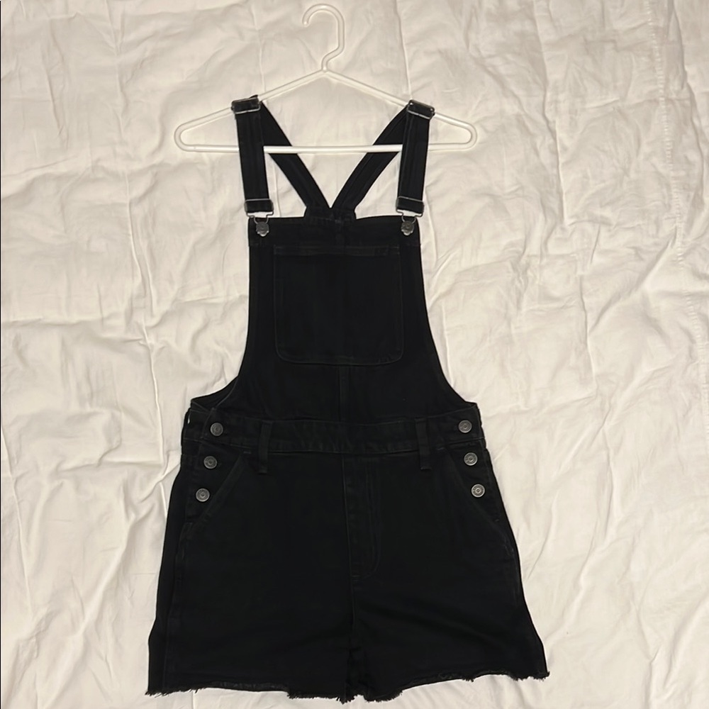 Madewell Black Denim Overalls
